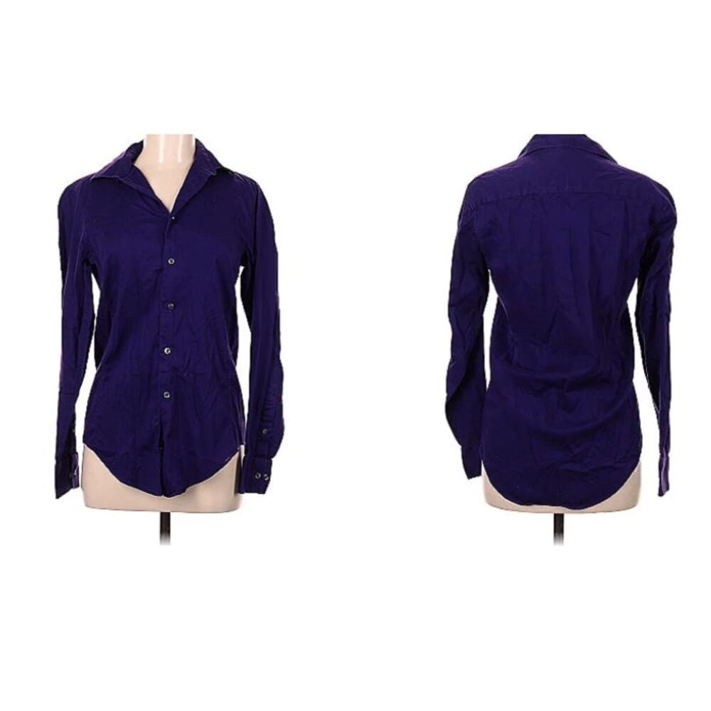 Calvin Klein button down shirt purple size 6